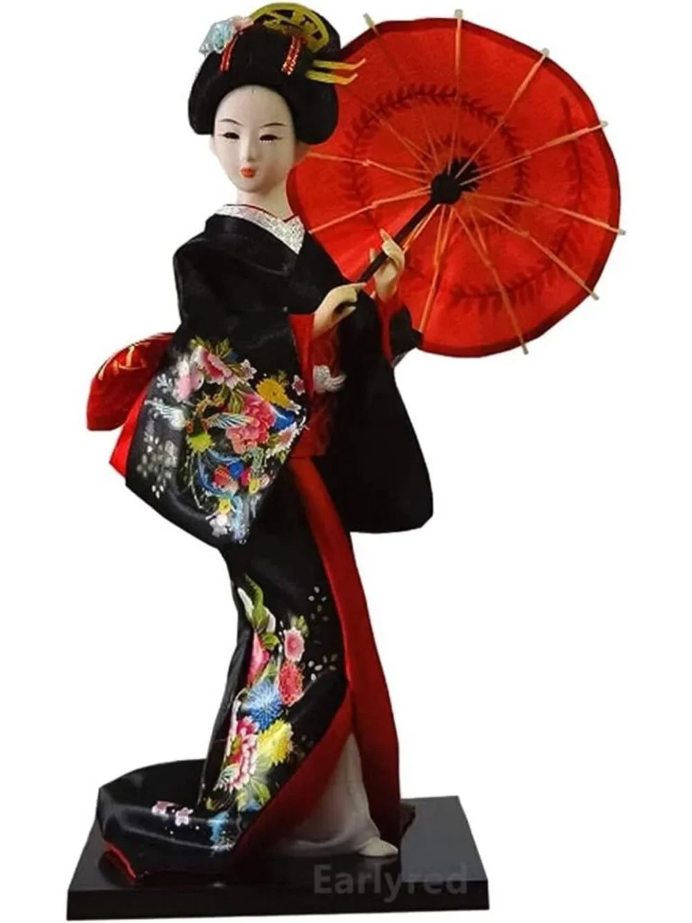 12-Inch Japanese Geisha Kimono Doll - Collectible Asian Figurine & Gift
